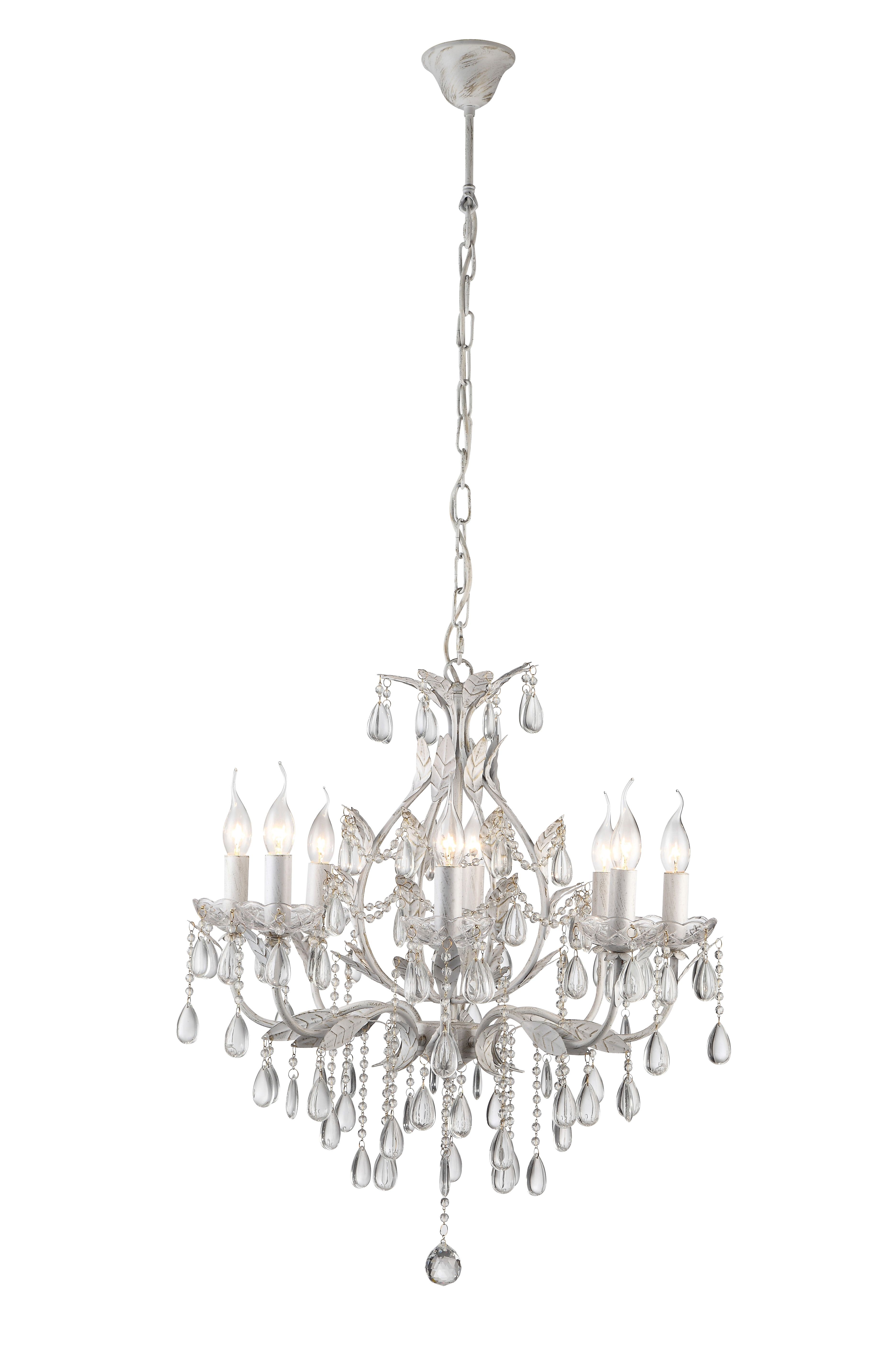 Хрустальная люстра Arte Lamp GOCCIA A1752LM-8WG