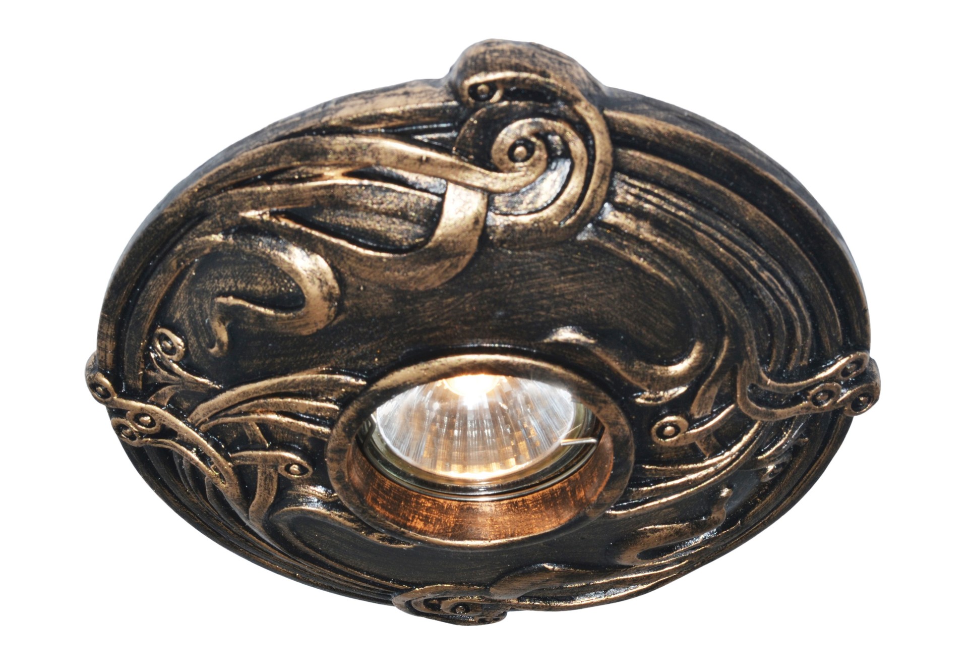 Встраиваемый светильник с узорами Ancara A5277PL-1BG Arte Lamp