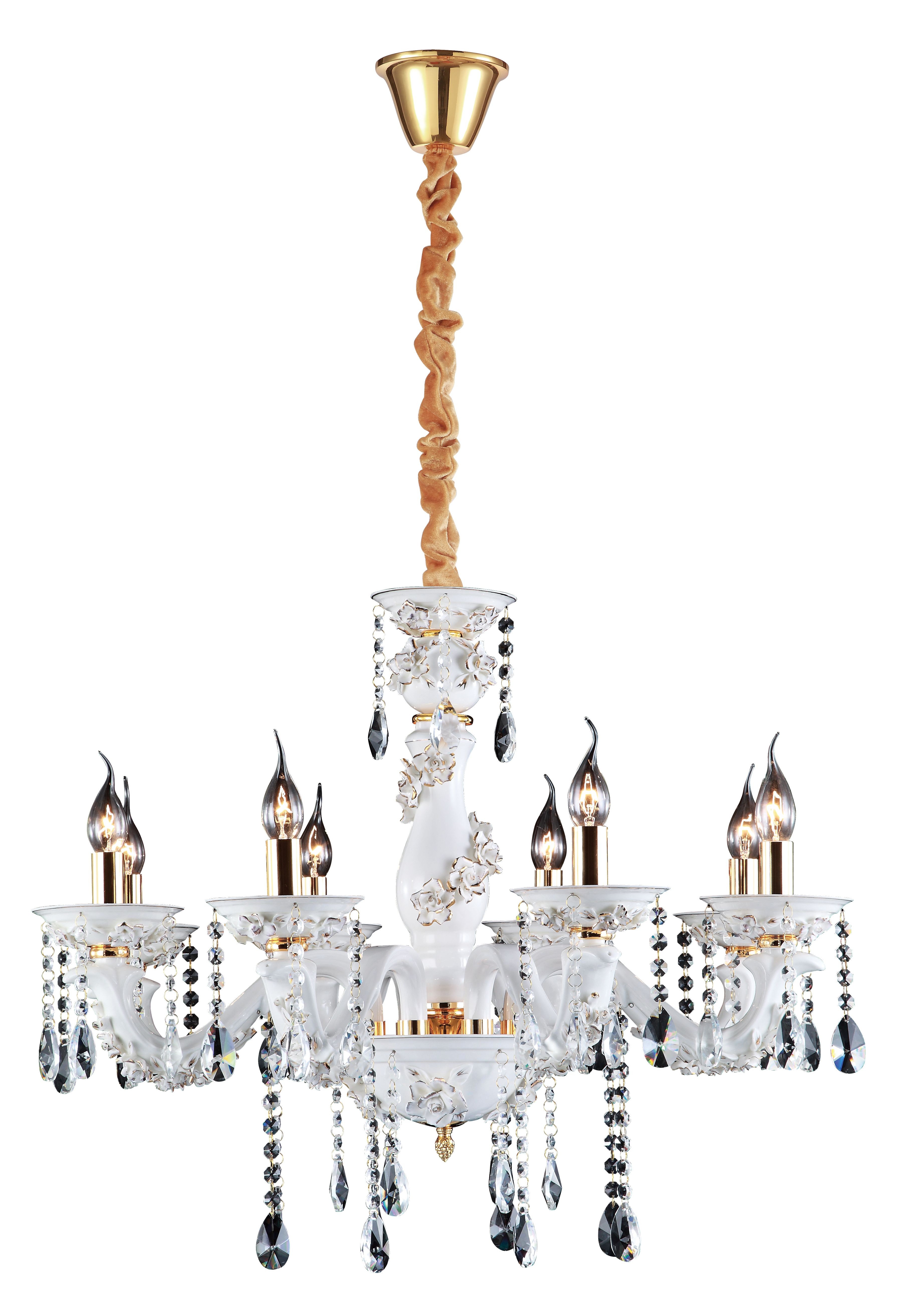 Хрустальная люстра Arte Lamp NOBILE A6609LM-8GO