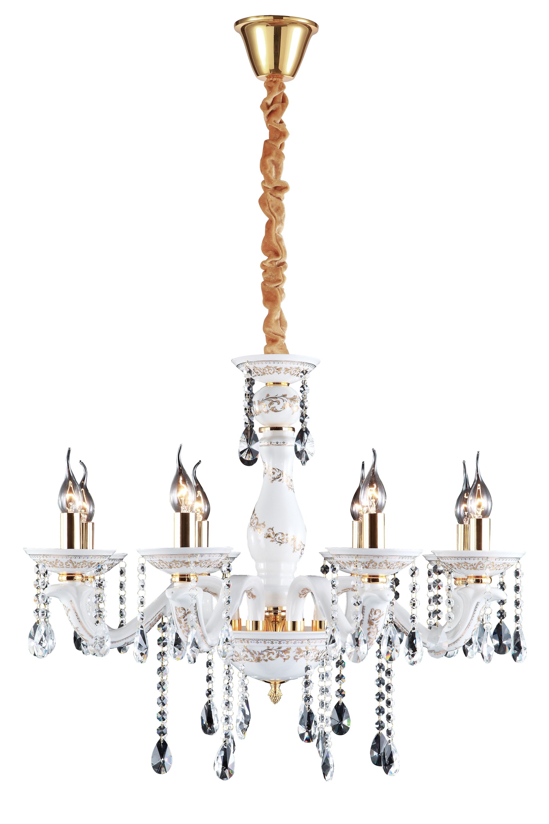Хрустальная люстра Arte Lamp RICCO A6614LM-8GO