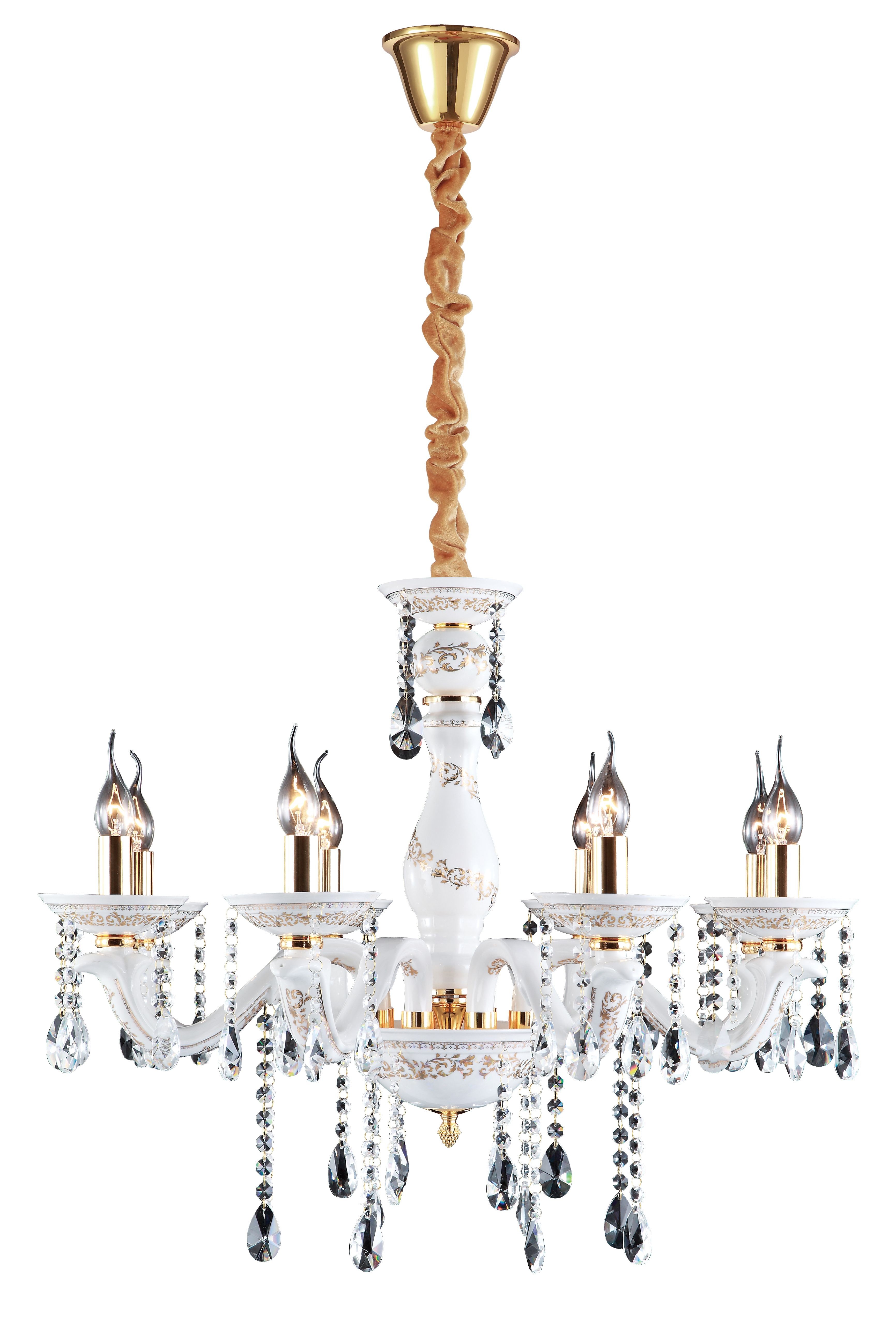 Хрустальная люстра Arte Lamp RICCO A6614LM-8GO