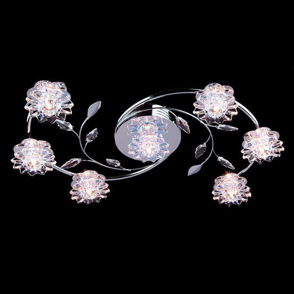 Люстра с пультом Eurosvet 5136 5136/7 хром/синий