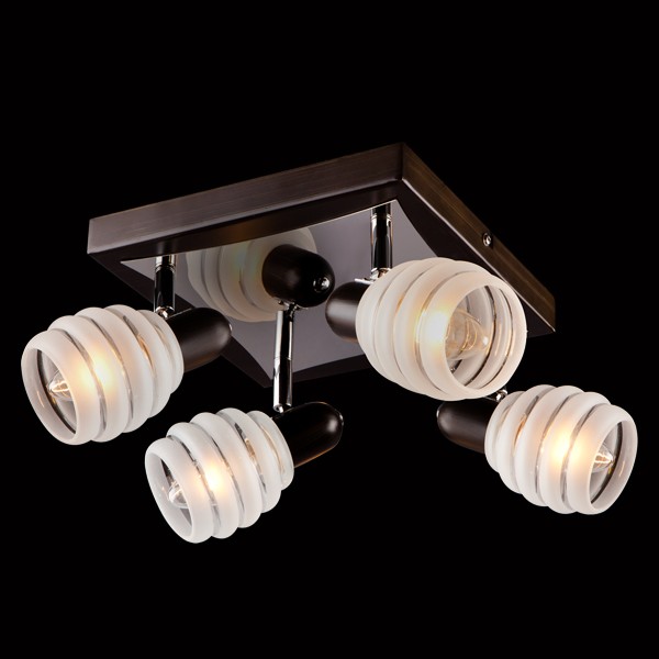 Потолочная люстра Eurosvet 72804 72803/4 хром/венге