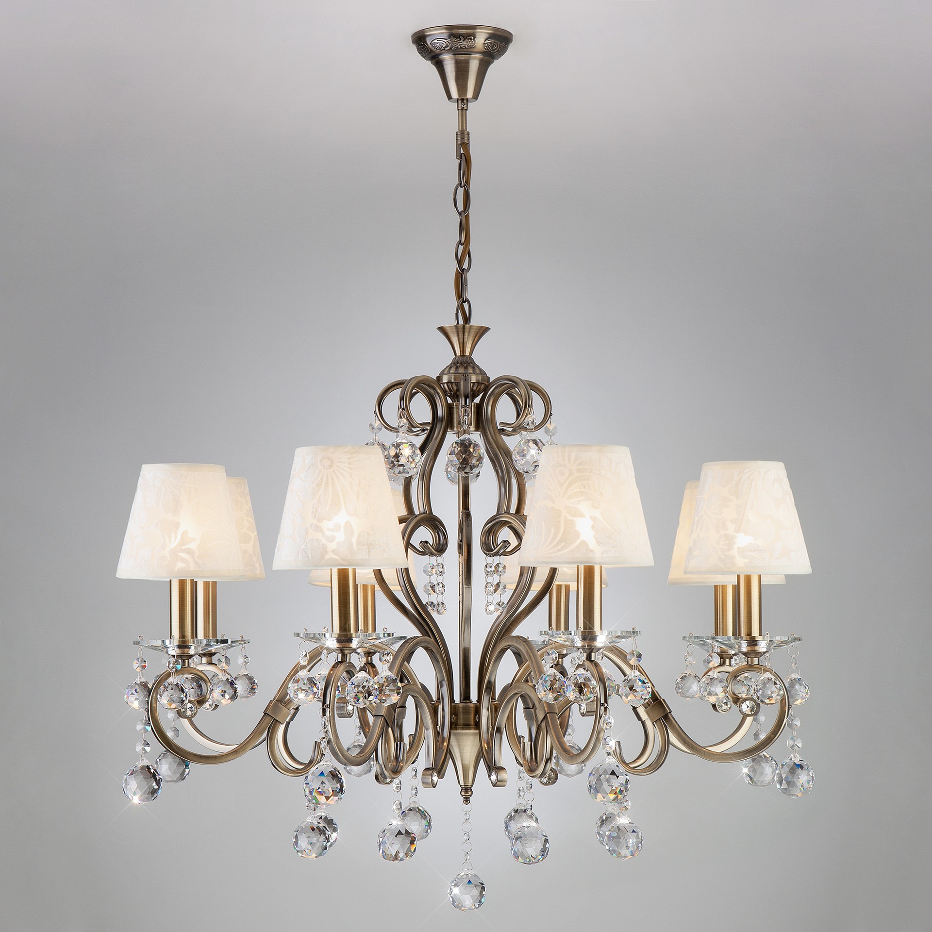 Подвесная люстра Eurosvet Eileen 1448/8 античная бронза Strotskis