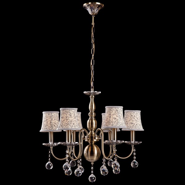 Подвесная люстра Eurosvet 3294 3294/6 античная бронза Strotskis