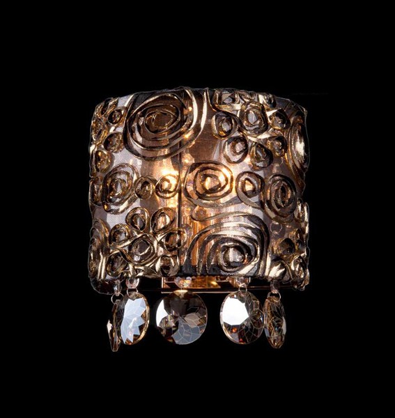 Настенное бра Eurosvet 3400 3400/2 золото/тонированный хрусталь Strotskis