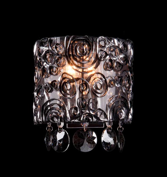 Настенное бра Eurosvet 3400 3400/2 хром/дымчатый хрусталь Strotskis