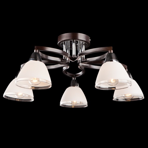 Потолочная люстра Eurosvet 2609 2609/5 хром/венге