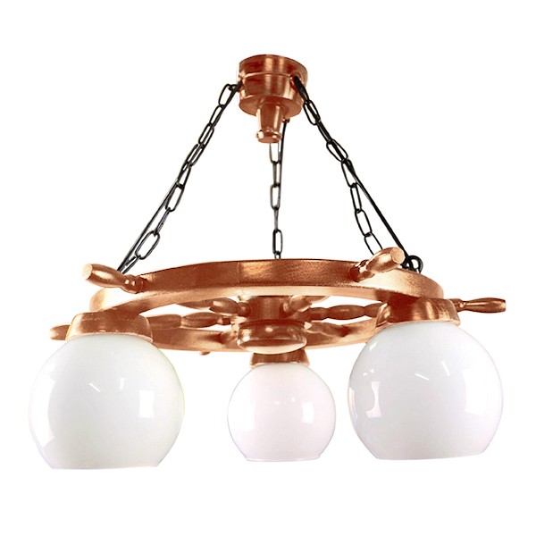 Подвесная люстра Zaklad Stolarski дуб 78 дуб (плафон N-23 - 3 шт.)