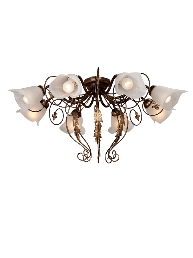 Люстра потолочная с цветочками V1154 V1154/8PL Vitaluce