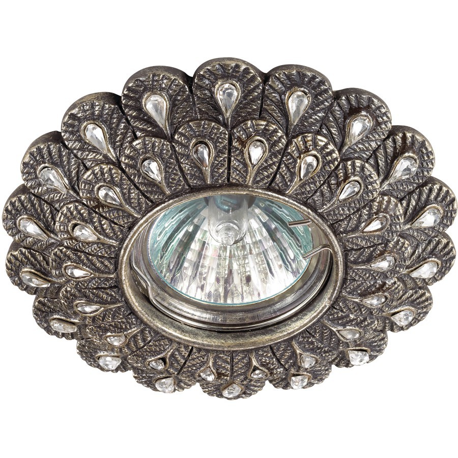 Встраиваемый светильник с узорами Pattern 370102 Novotech