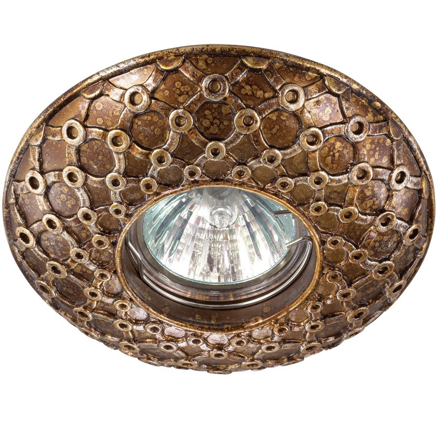 Встраиваемый светильник с узорами Pattern 370116 Novotech