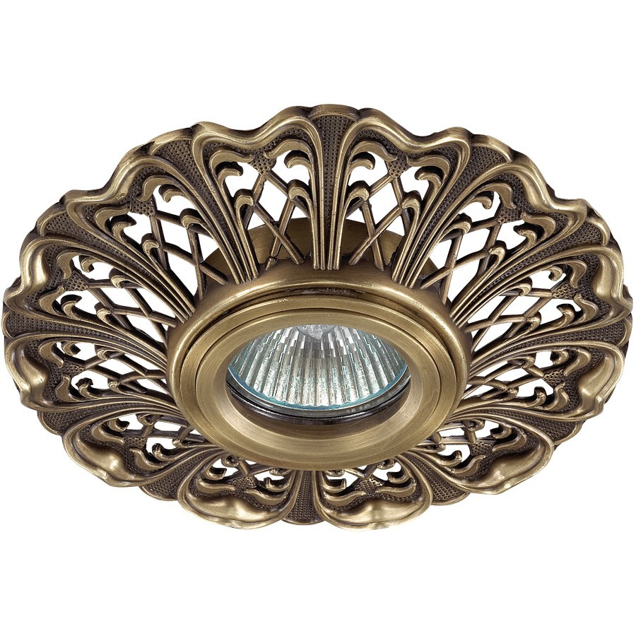 Встраиваемый светильник с узорами Vintage 370030 Novotech