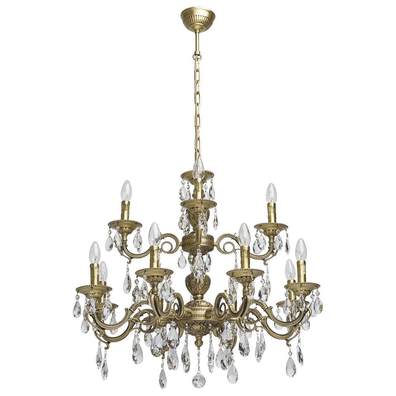 Люстра многоярусная Паула 411012612 Chiaro