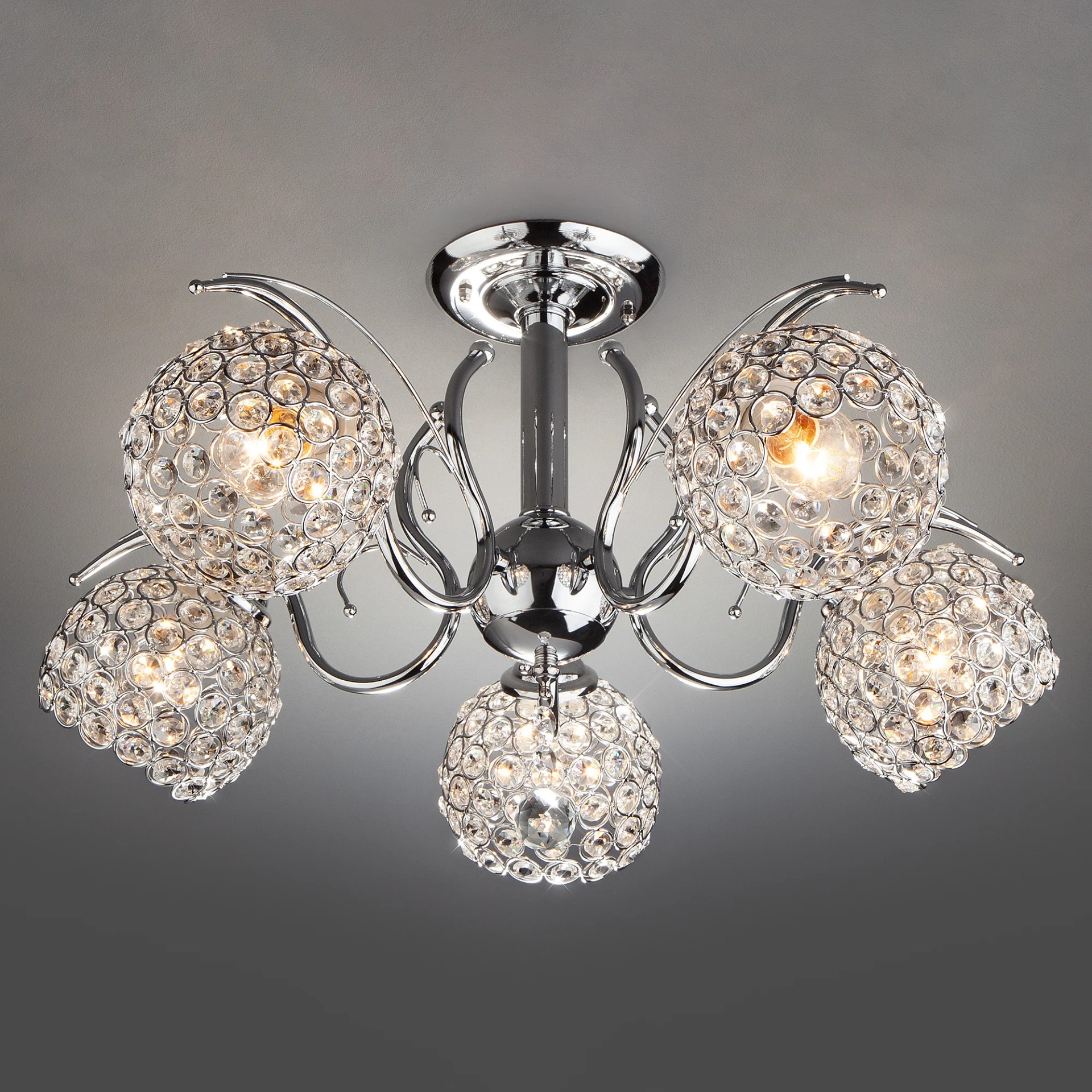 Потолочная люстра Eurosvet Mirage 7777/5 хром