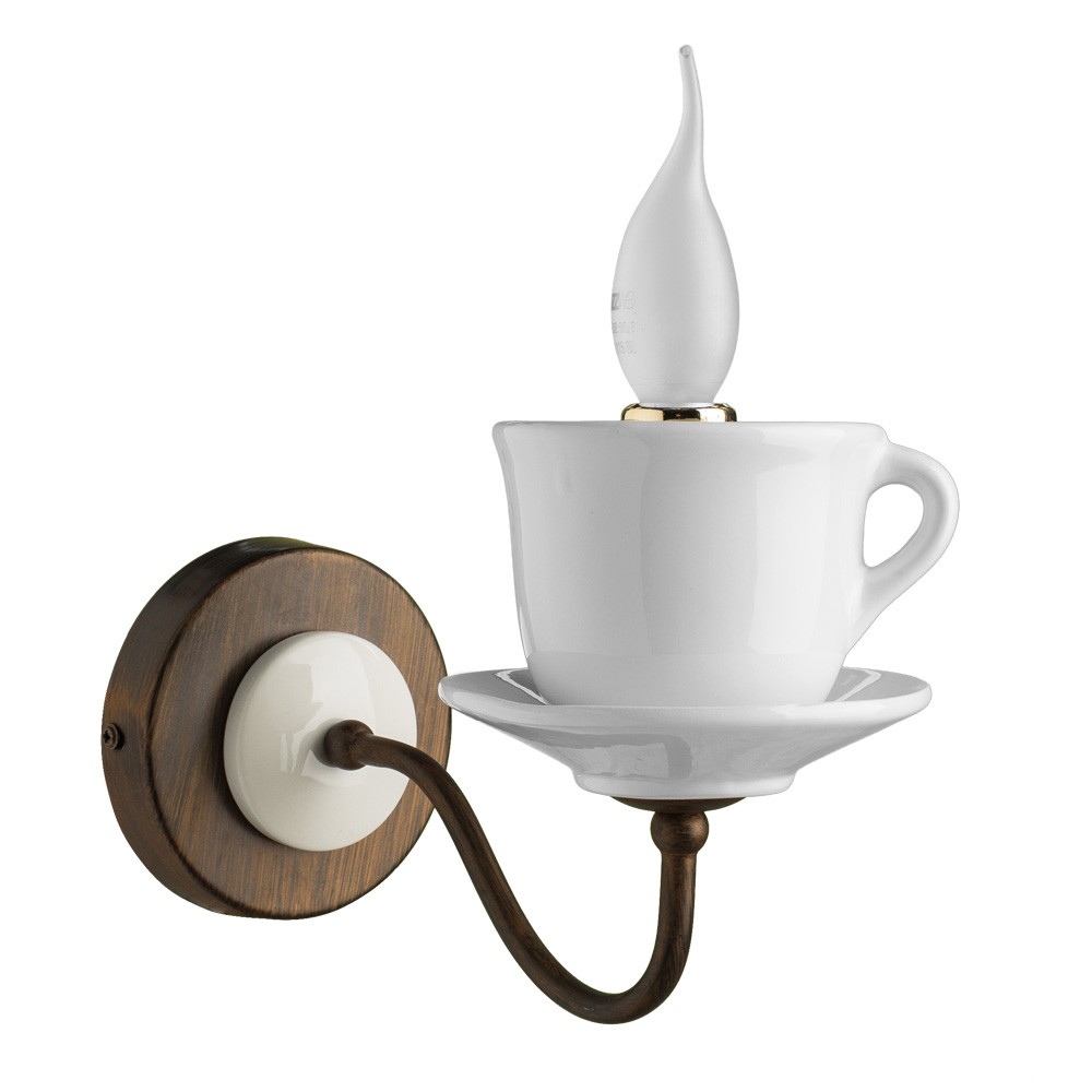 Бра с чашками Servizio A6483AP-1WH Arte Lamp