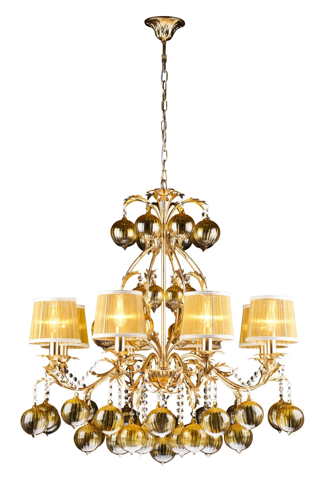 Подвесная люстра Arte Lamp MONARCH A1199LM-8GO