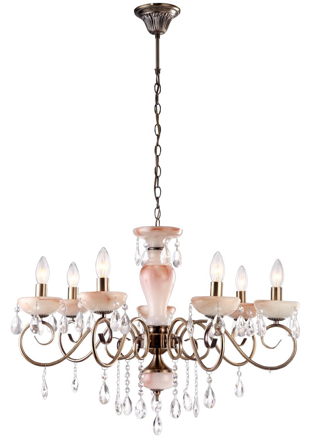 Подвесная люстра Arte Lamp ONYX RED A9591LM-7AB