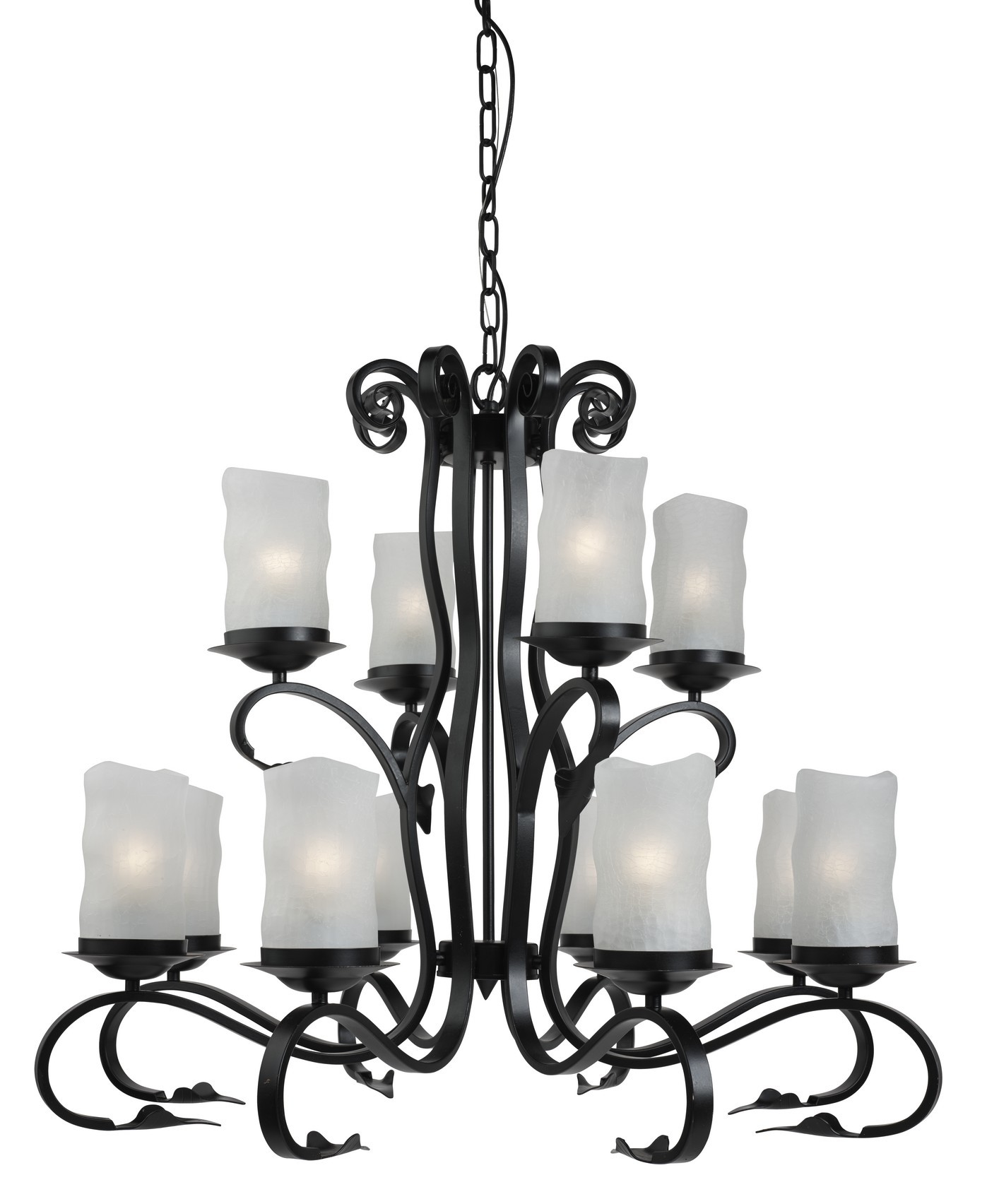 Подвесная люстра Arte Lamp SCROLL A7915LM-8-4BK