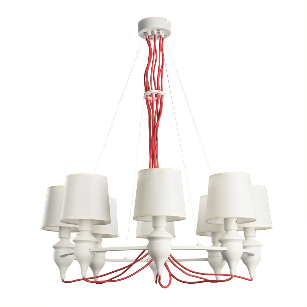 Подвесная люстра Arte Lamp SERGIO A3325LM-8WH
