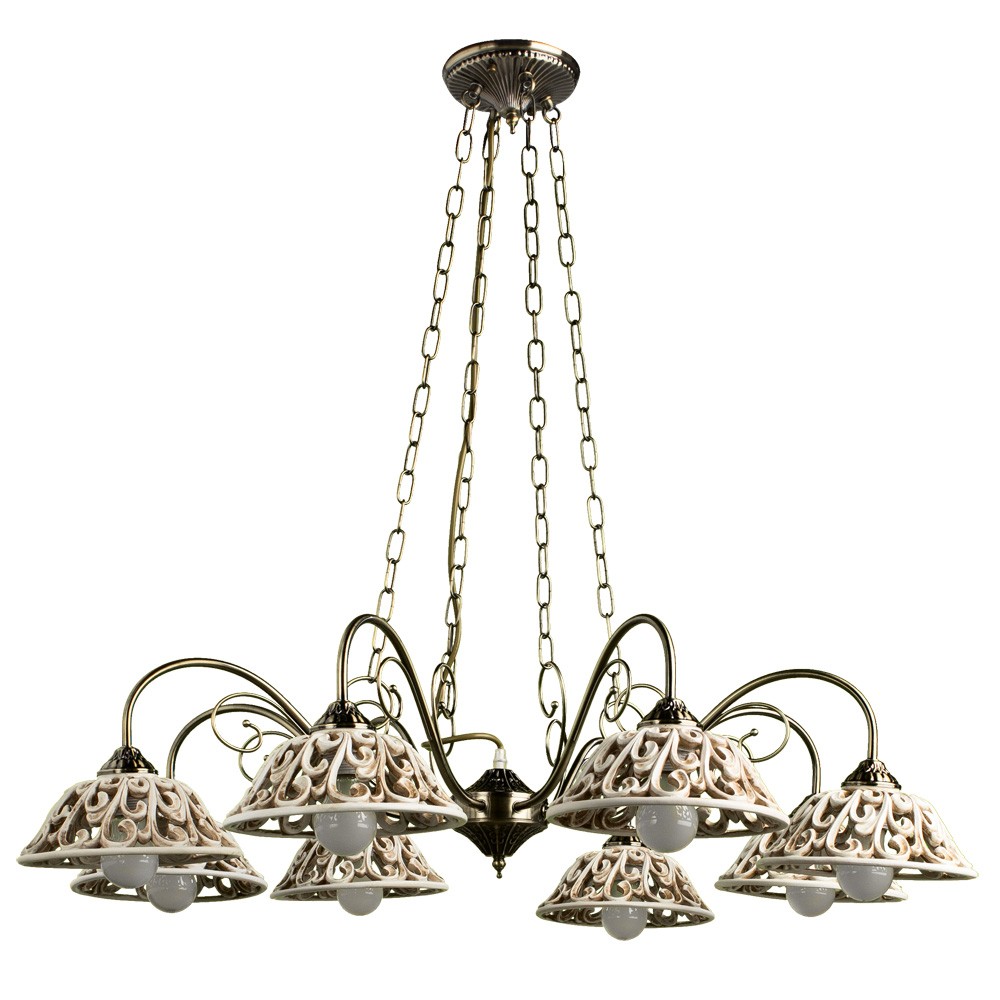 Подвесная люстра Arte Lamp CARVED A5387LM-8AB