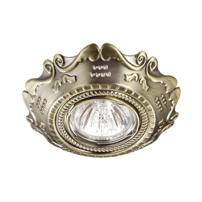 Встраиваемый светильник с узорами Forza 370254 Novotech