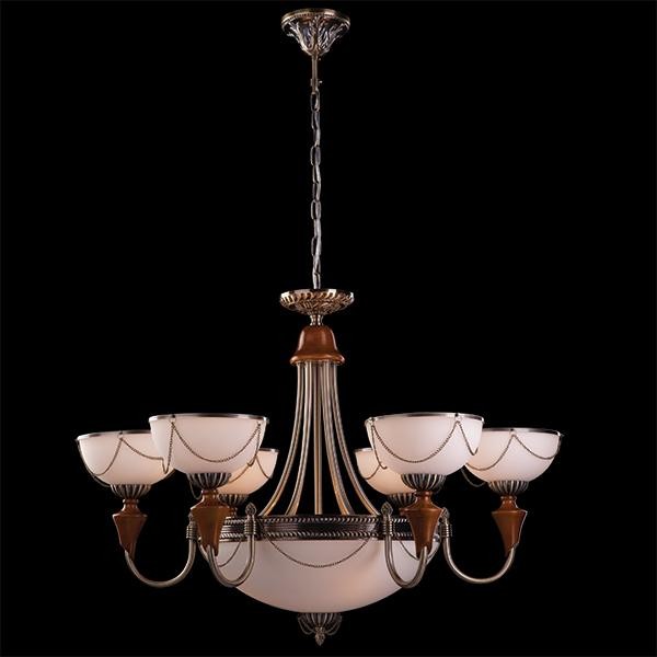 Подвесная люстра Eurosvet 22725 22725/6+3 античная бронза