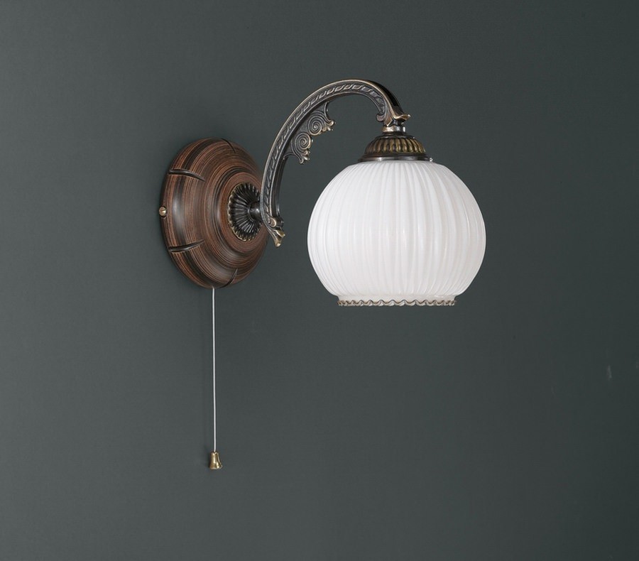 Настенное бра с выключателем Reccagni Angelo 8900 A 8900/1