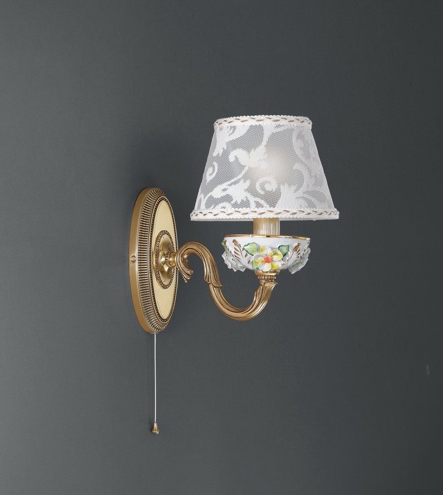 Настенное бра с выключателем Reccagni Angelo 9100 A 9100/1