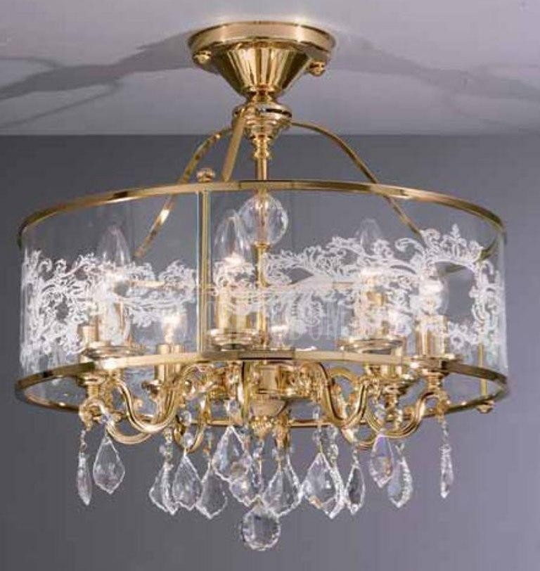 Потолочная люстра La Lampada 130 50733(L.130/6.26*40H15)люстра6л. хруст на цепи