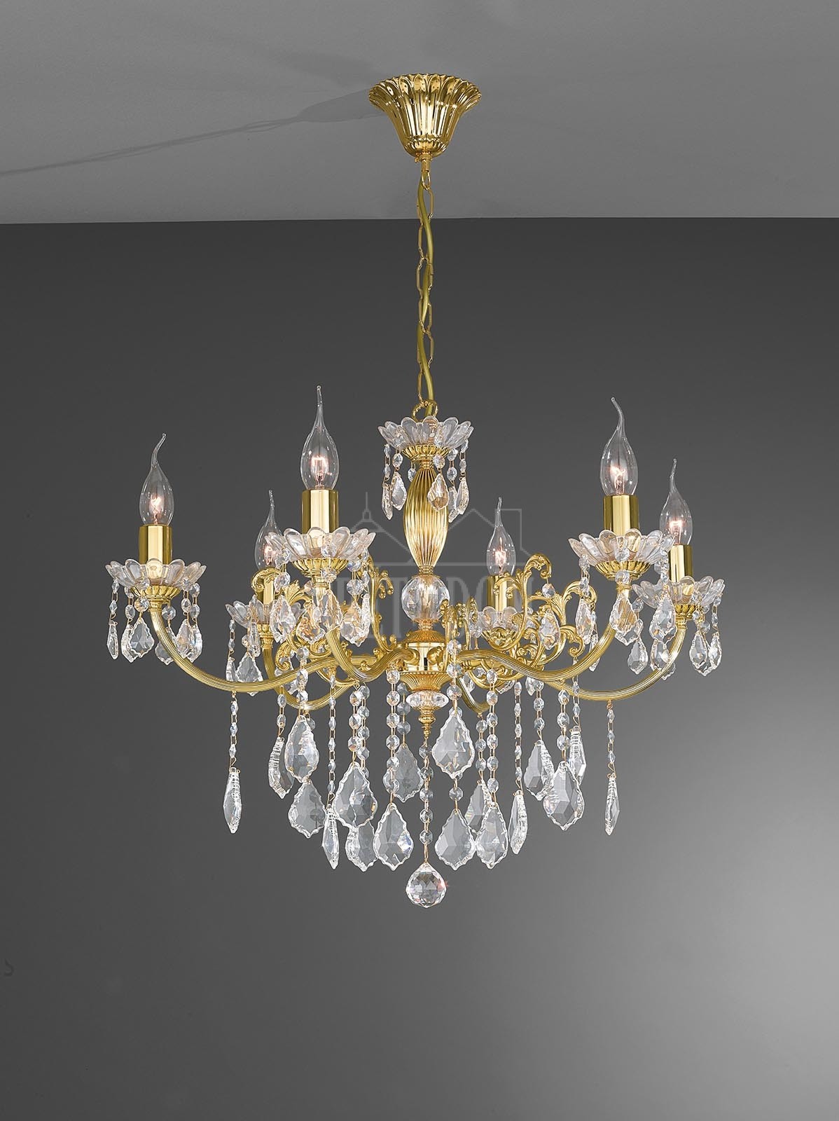 Подвесная хрустальная люстра 1063 La Lampada L 1063/6.40