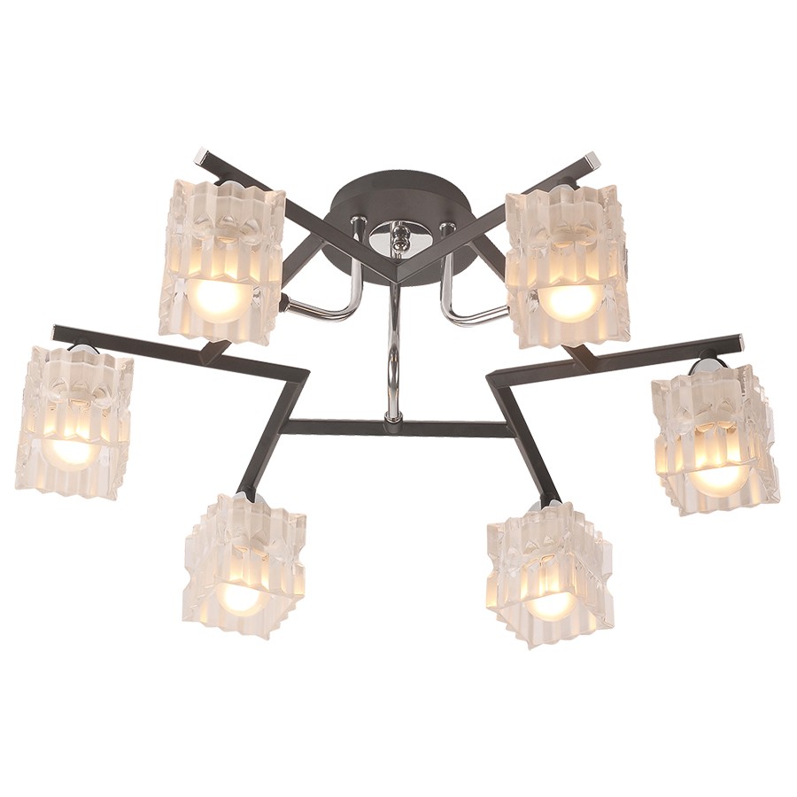 Потолочная люстра ID lamp Alexandria 205/6PF-Blackchrome