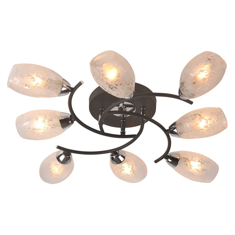 Потолочная люстра ID lamp Arvada 215/8PF-Blackchrome