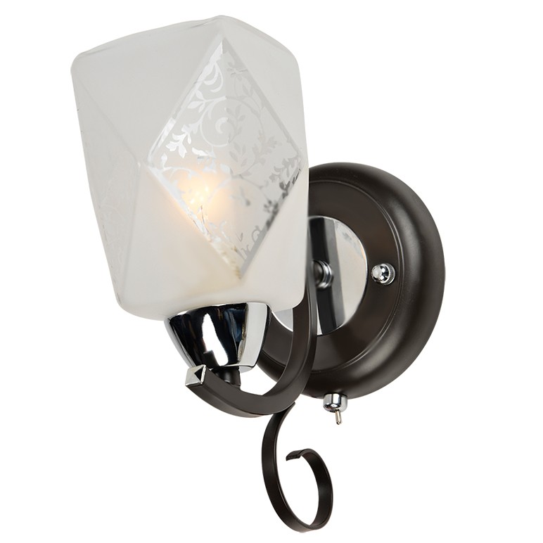 Настенное бра ID lamp Birmingham 233/1A-Blackchrome