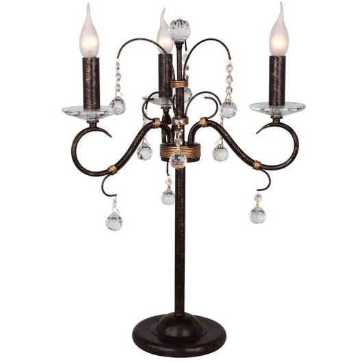 Настольная лампа ID lamp Hampton 253/3T-Blackplatina