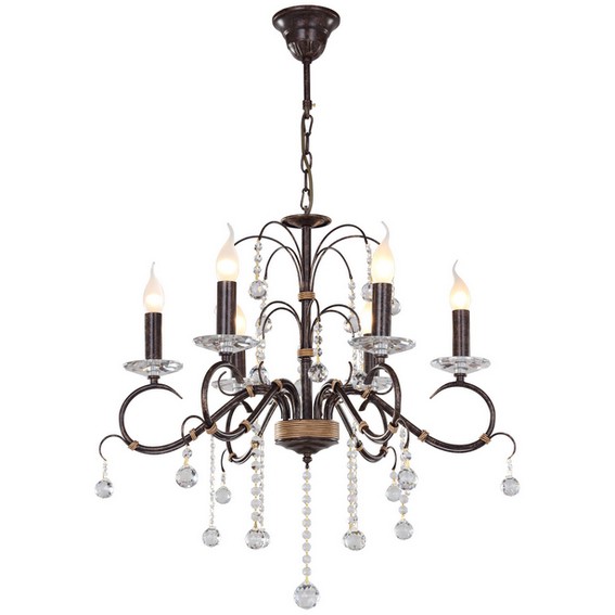 Подвесная люстра ID lamp Hampton 253/6-Blackplatina