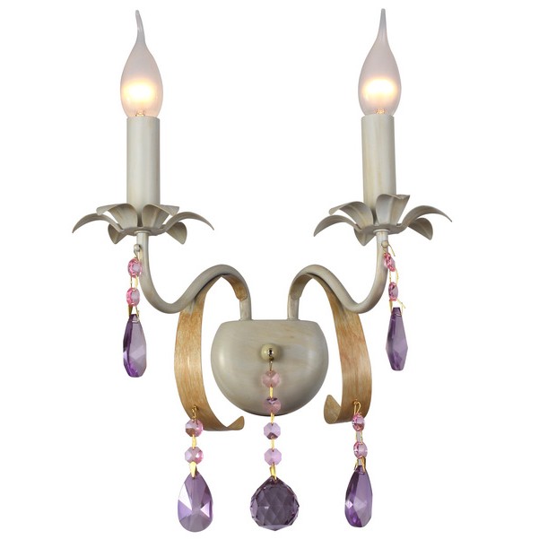 Настенное бра ID lamp Hialeah 257/2A-Whiteplatina