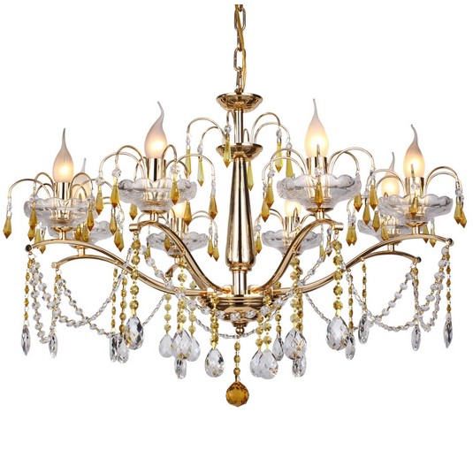 Подвесная люстра ID lamp High Point 258/8-Gold