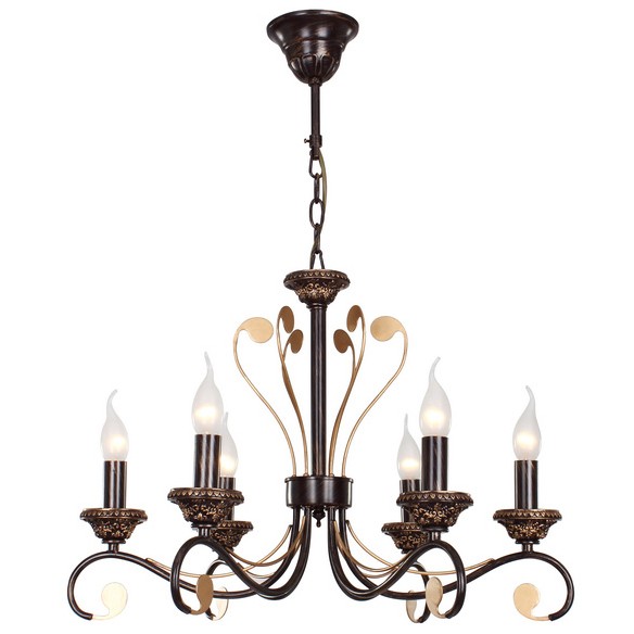 Подвесная люстра ID lamp Houston 261/6-Blackplatina