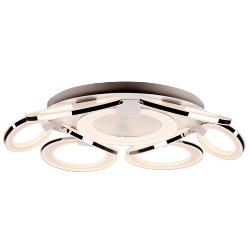 Потолочная светодиодная люстра Jersey City ID lamp 400/9PF-LEDWhitechrome