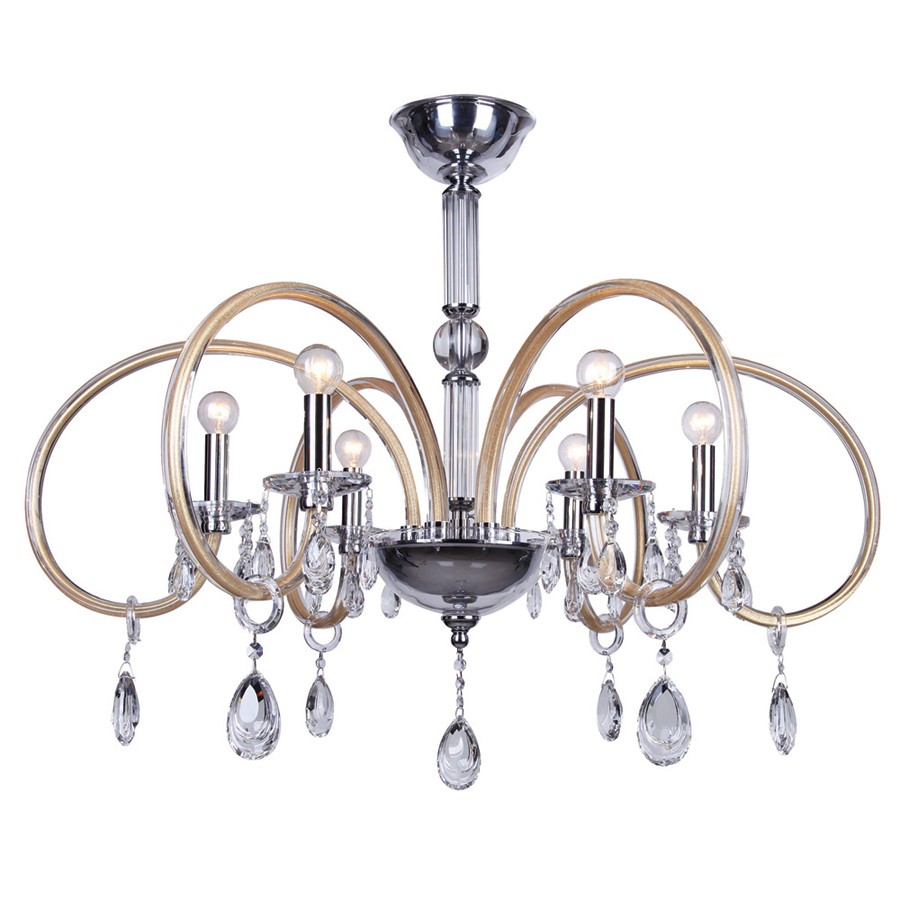 Потолочная люстра ID lamp Fayetteville 496/6-Dorato