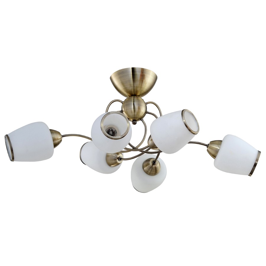 Потолочная люстра ID lamp Fort Collins 816/6PF-Oldbronze