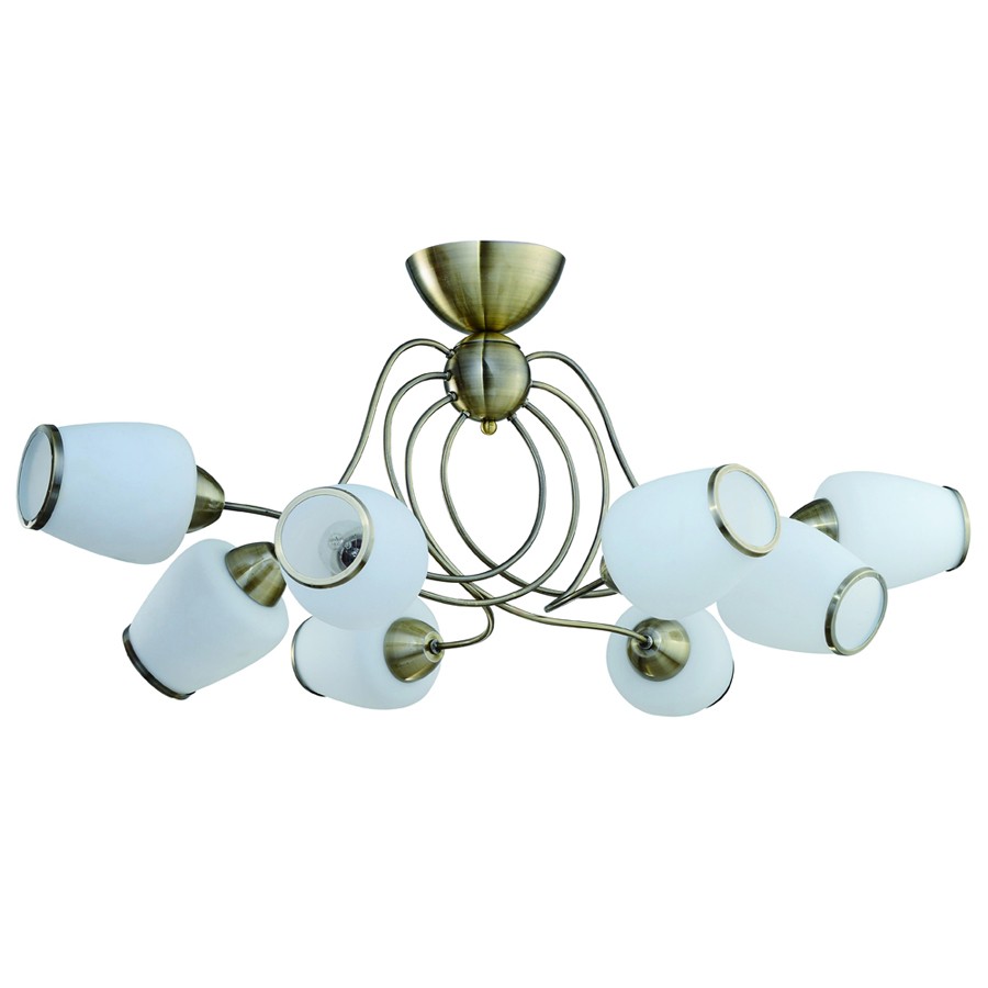 Потолочная люстра ID lamp Fort Collins 816/8PF-Oldbronze