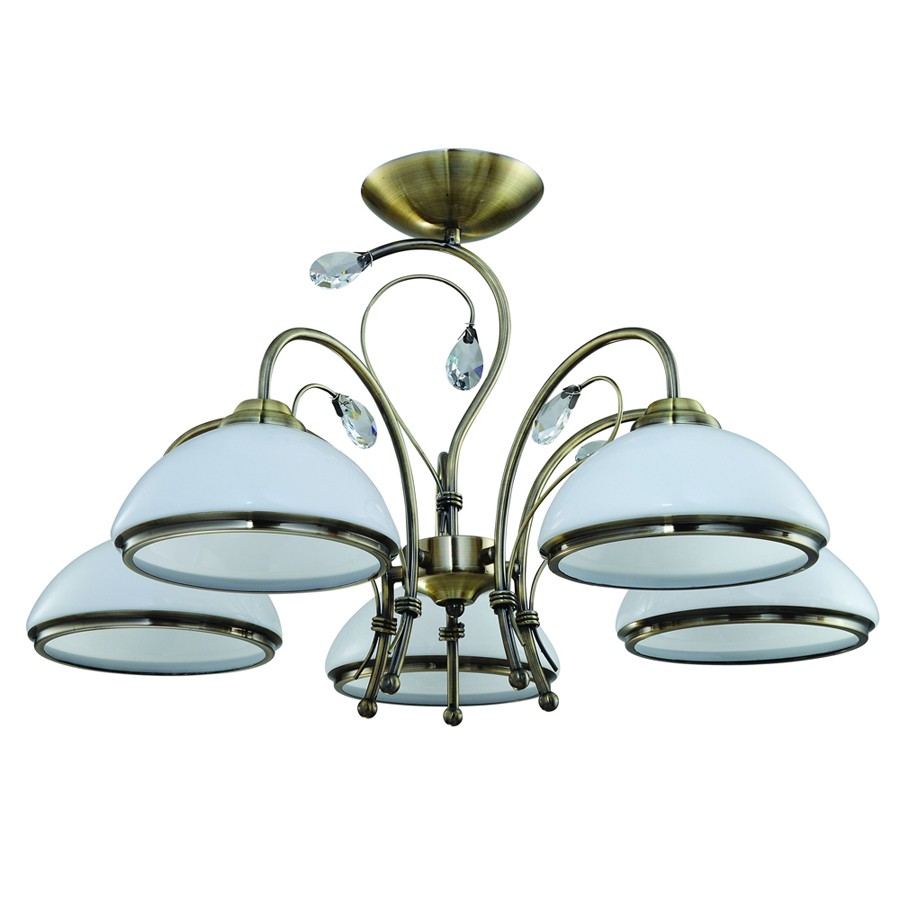 Потолочная люстра ID lamp Fort Lauderdale 827/5PF-Oldbronze