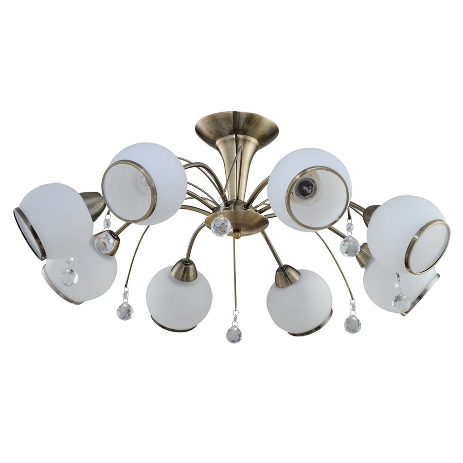 Потолочная люстра ID lamp Fort Worth 831/8PF-Oldbronze