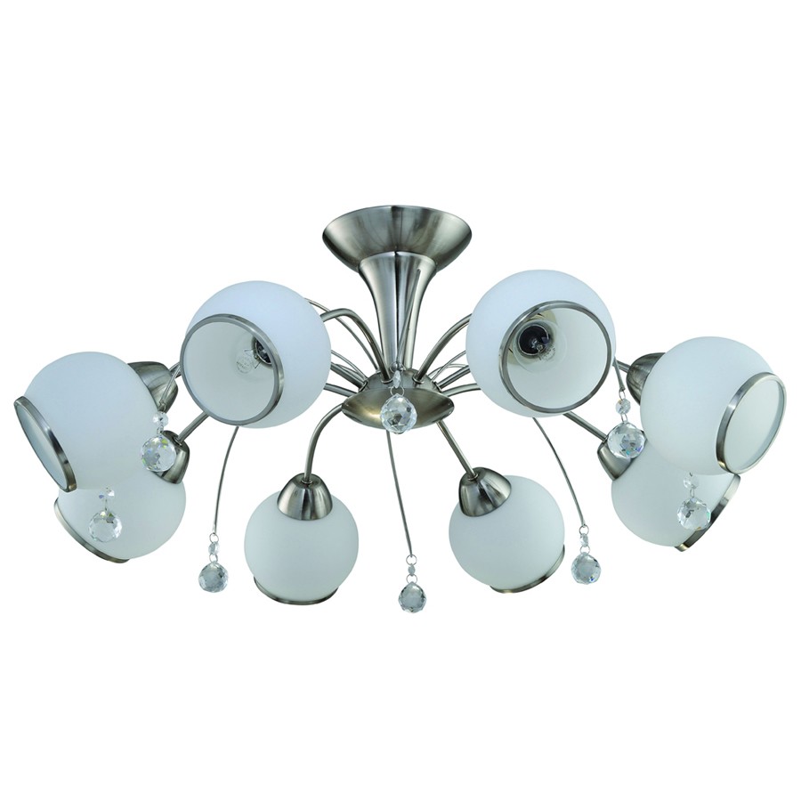 Потолочная люстра ID lamp Fort Worth 831/8PF-Whitechrome