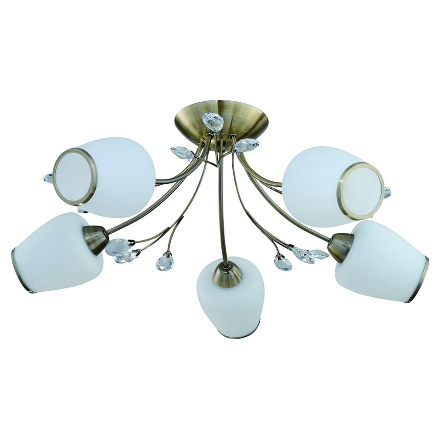 Потолочная люстра ID lamp Fremont 834/5PF-Oldbronze