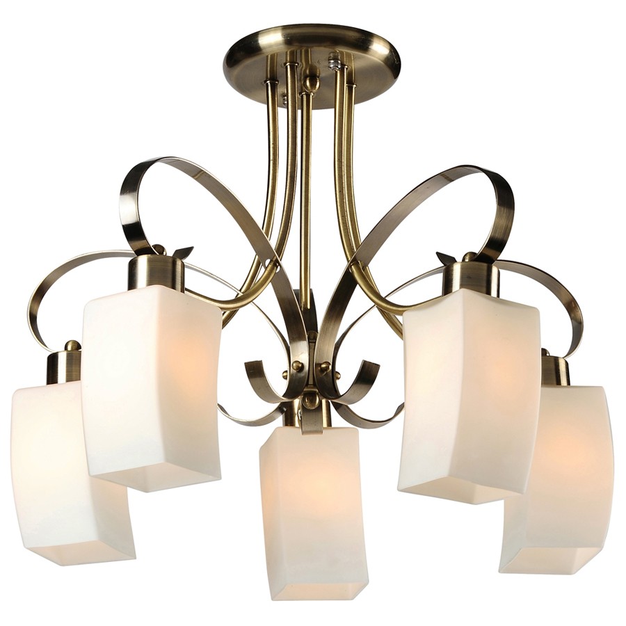 Потолочная люстра ID lamp Denton 862/5PF-Oldbronze