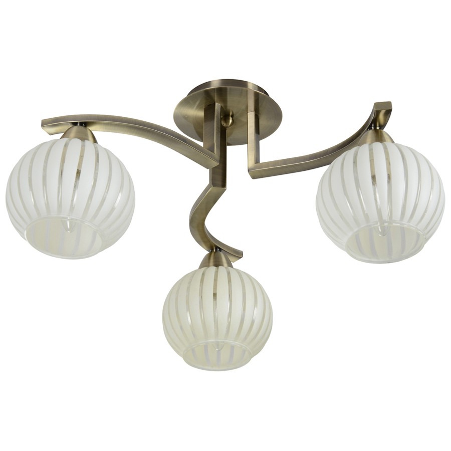 Потолочная люстра ID lamp Detroit 863/3PF-Oldbronze