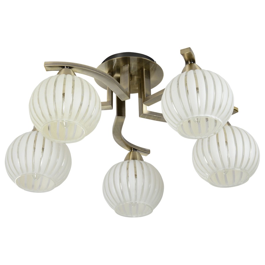 Потолочная люстра ID lamp Detroit 863/5PF-Oldbronze